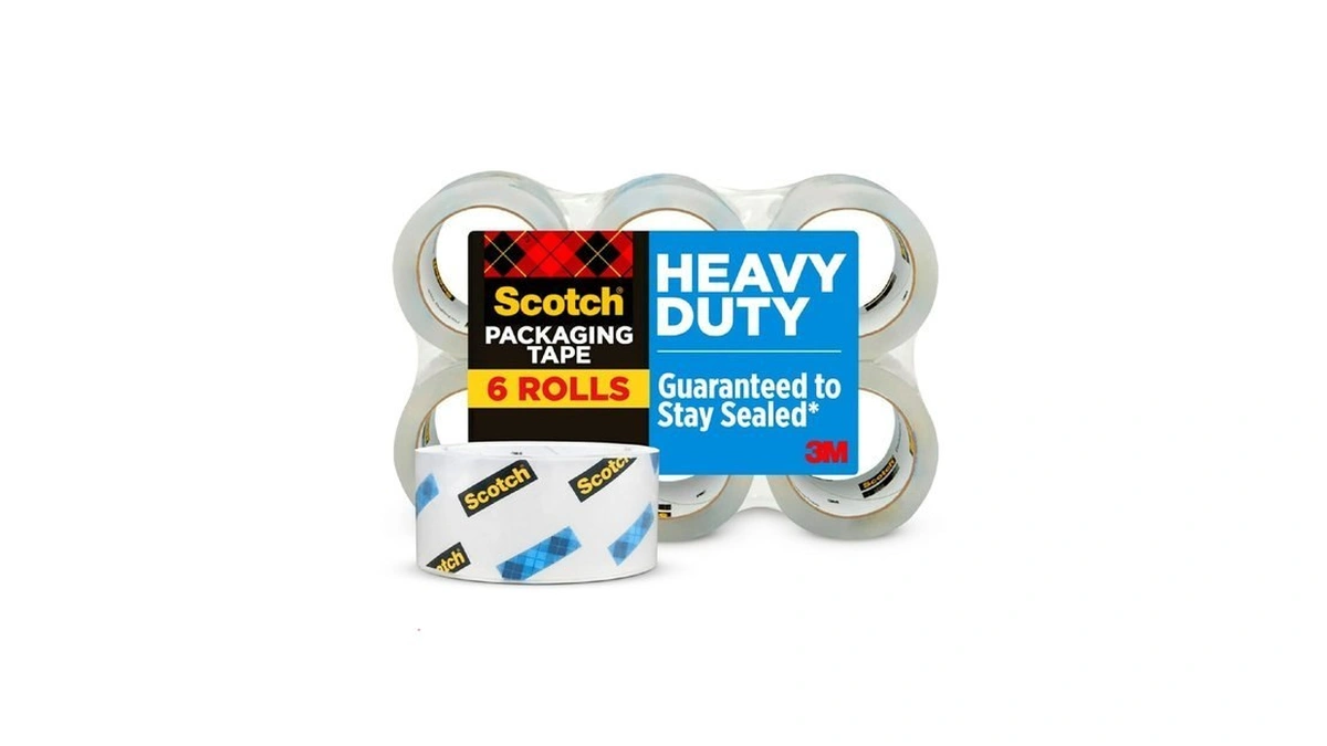 Scotch Heavy Duty Shipping Packing Tape, Clear, Shipping And Packaging