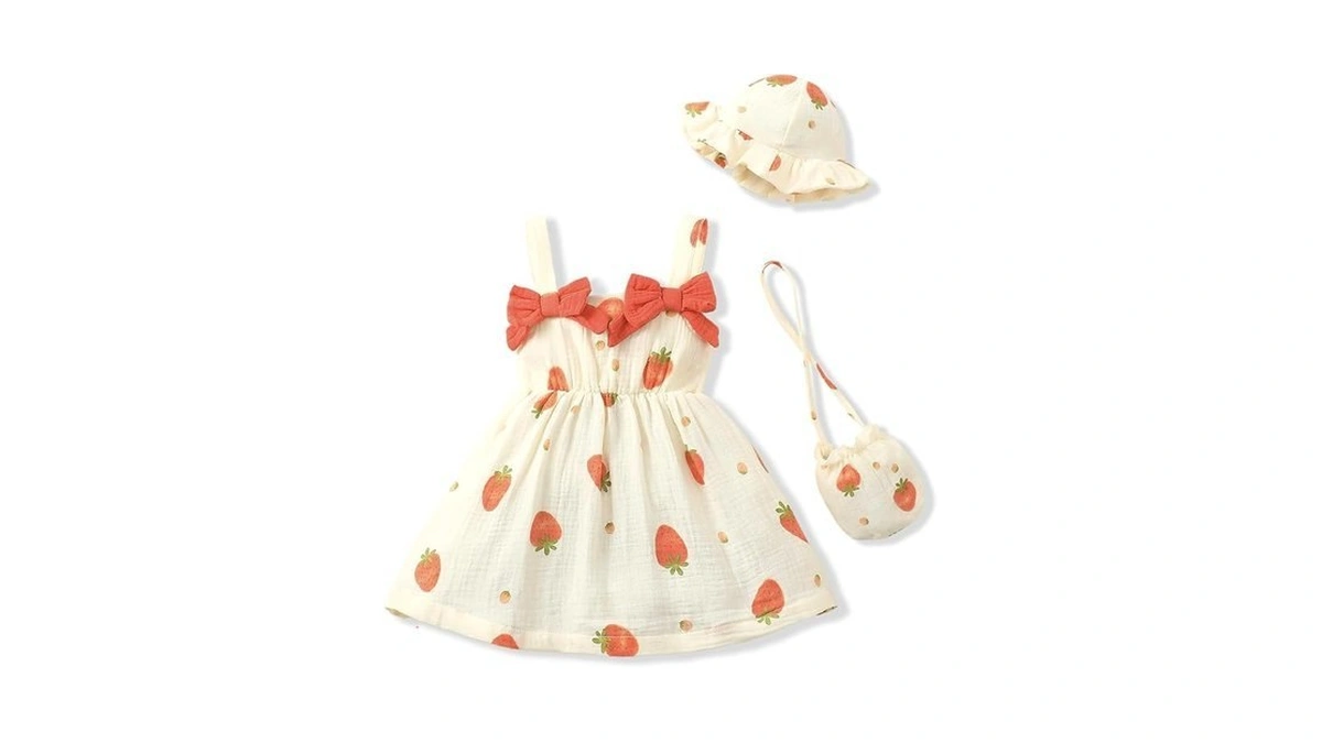Renotemy Baby Girl Dress 12-18 Month Girls Clothes Summer Cotton