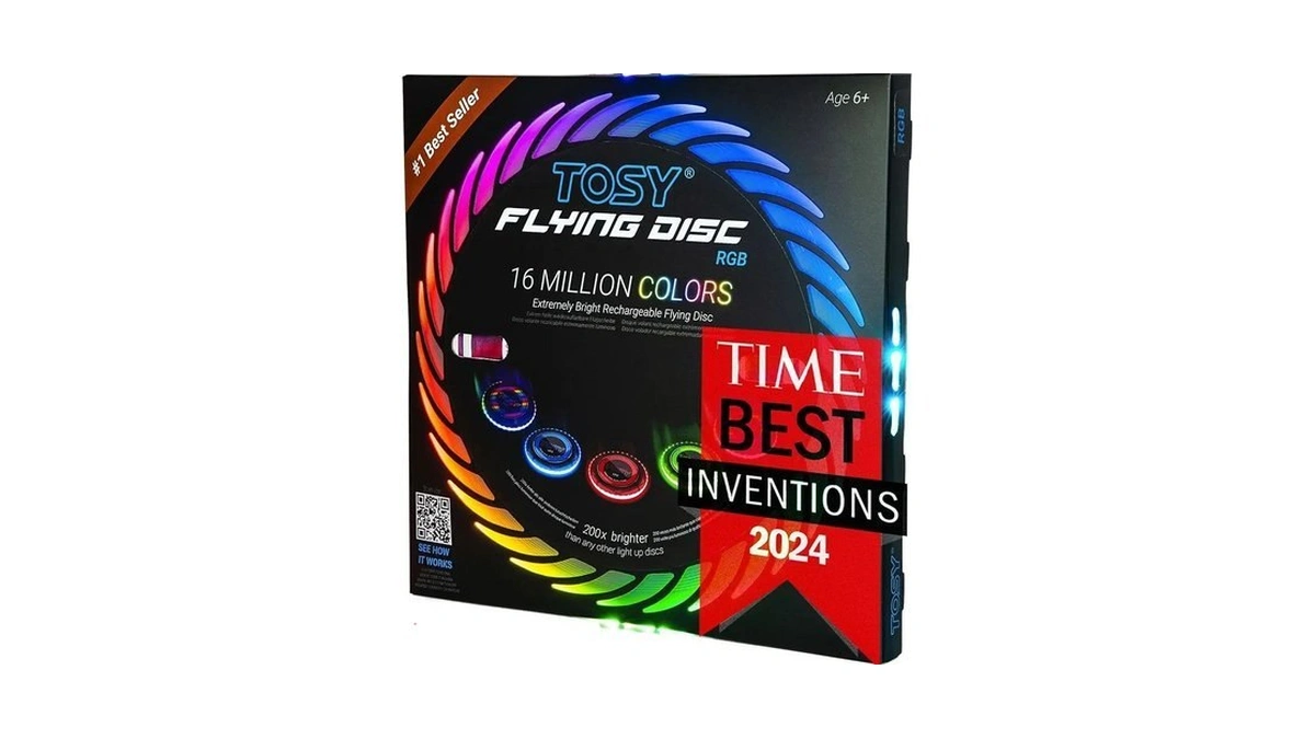 Tosy Flying Disc - 108 Rgb Multicolor Leds, Super Bright,