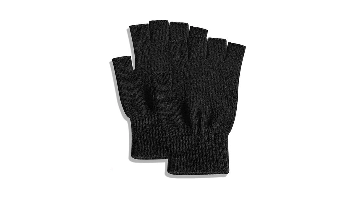 Fingerless Gloves Half Finger Winter Warm Knitted Gloves Working Gaming