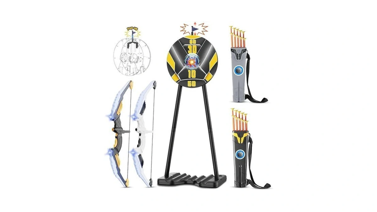 2 Pack Bow And Arrow For Kids, Led Light Up