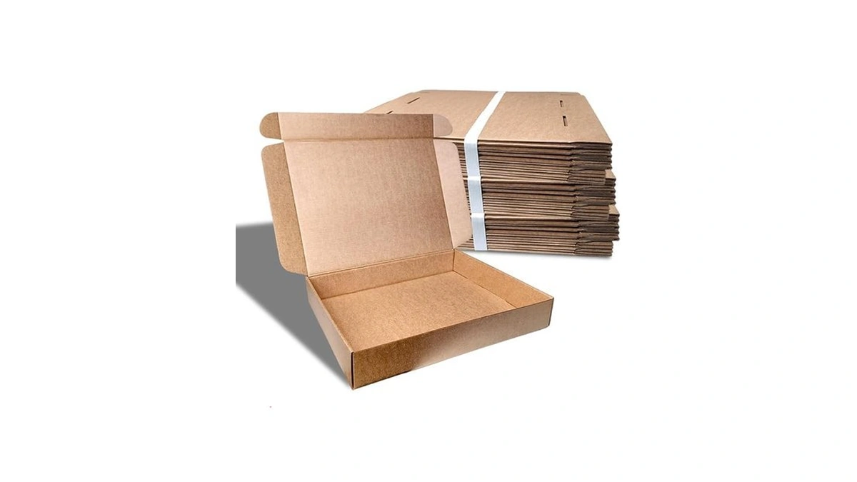 Corrugated Shipping Boxes 6x4x3inches, 30pack Kraft Cardboard Literature Mailers, Durable