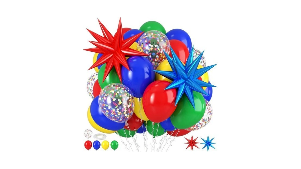 Red Blue Yellow Green Balloons, Red Yellow Blue Green Balloons