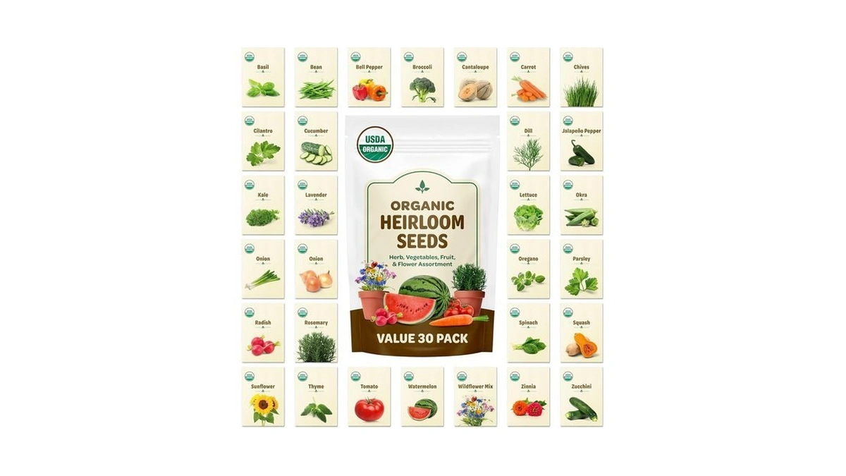 Back To The Roots 100% Heirloom Rescued Seeds, Variety Pack,