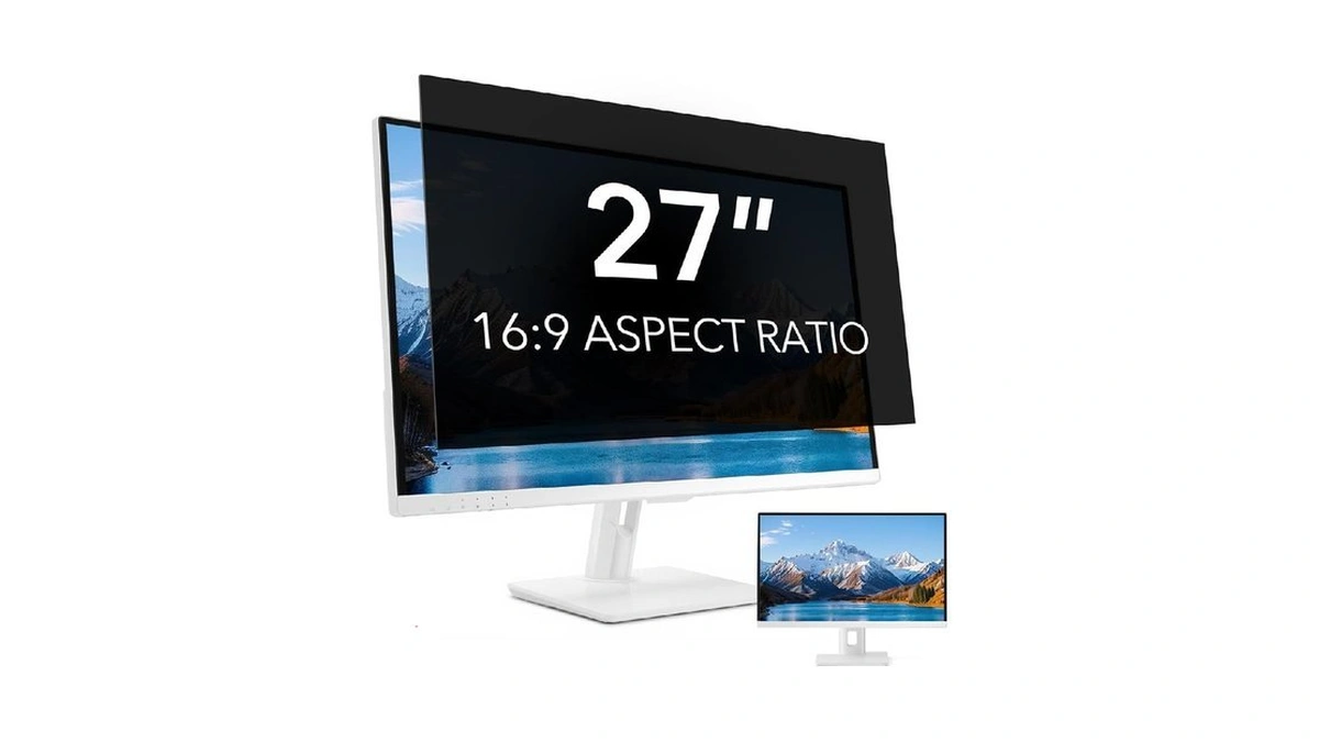 Qoyzine 27 Inch Computer Privacy Screen Filter For 16:9 Aspect