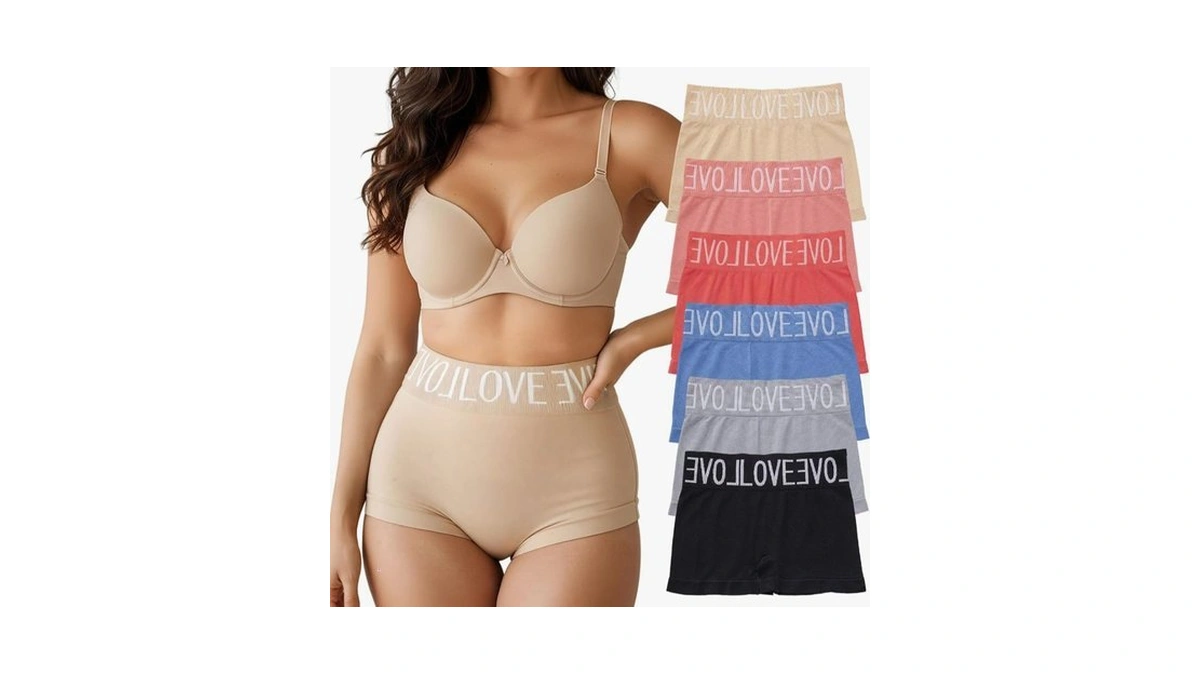 Tuvuye Women's Seamless Boyshort Underwear 6-pack - No Tag, Stretchy