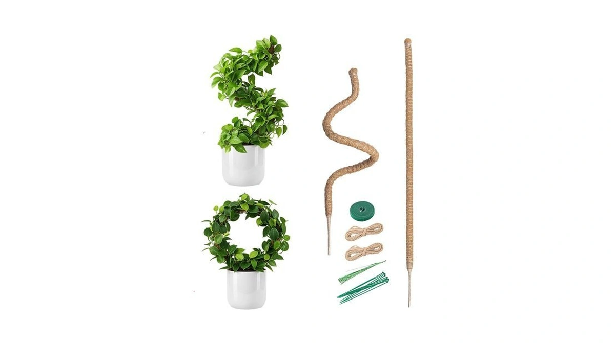 Mcbazel 2 Pack 47 Inch Bendable Moss Pole For Plants