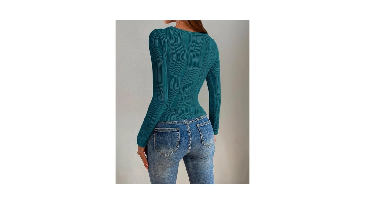 Prettygarden Women's Tops 2026 Fall Fashion Long Sleeve Crewneck Blouse