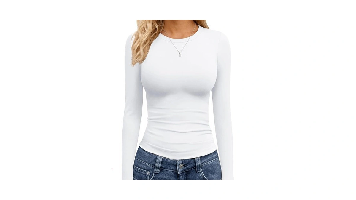 Tnnzeet White Long Sleeve Shirts For Women School Outfits Fall