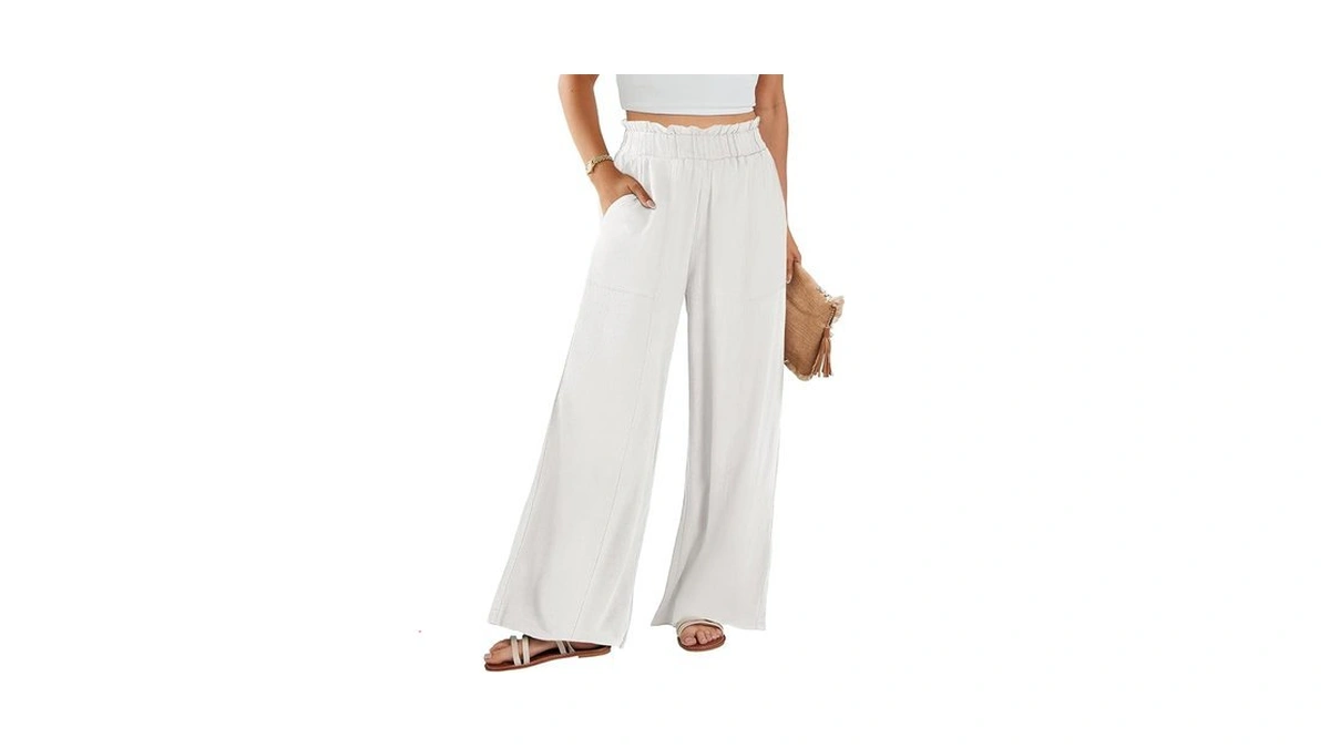 Anrabess Womens Linen Pants 2026 Summer Casual Loose Wide Leg