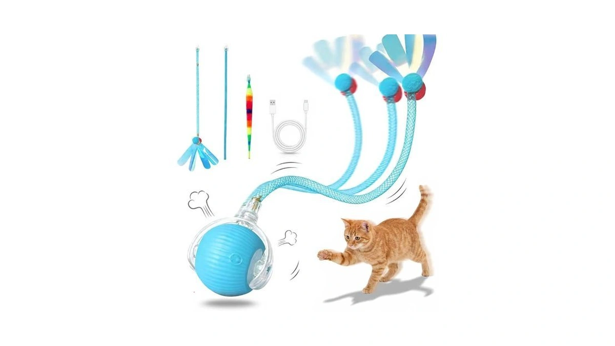 Interactive Cat Toy Ball, Automatic Cat Toys For Indoor Cats