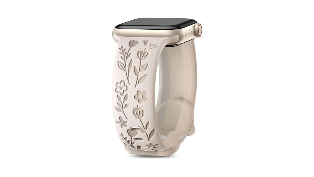 Dgege Flower Band Compatible With Apple Watch Bands For Women