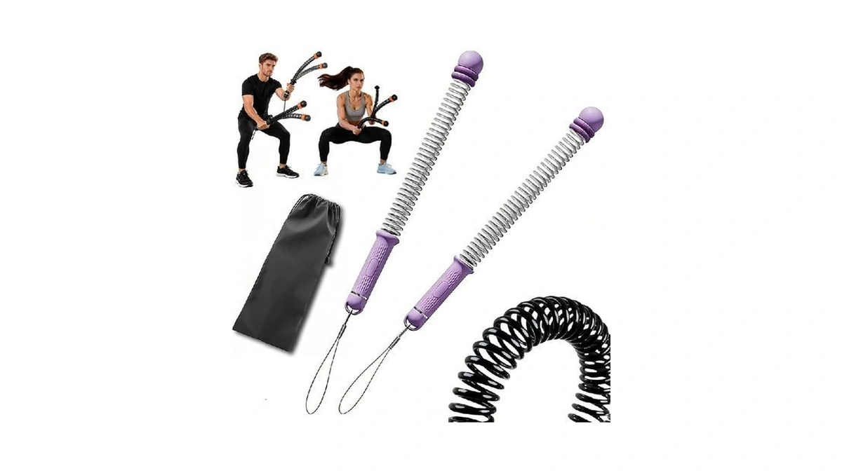 2pc Ropeless Battle Ropes,portable Cordless Weighted Battle Ropes With Storage