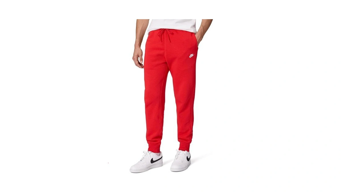 Nike Men's Club Joggers, University Red/university Red/white, Large