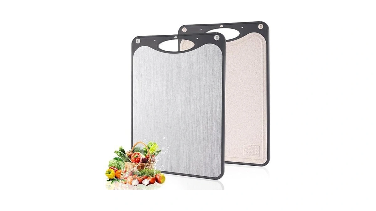 Wojgdpb Titanium Cutting Boards For Kitchen, Double Sided Cutting Board,