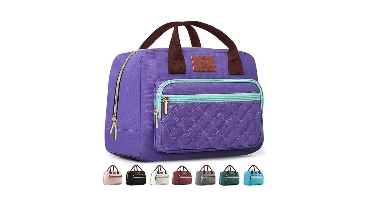 Insulated Lunch Box For Women,leakproof Quilted Thermal Lunch Bag, 14l