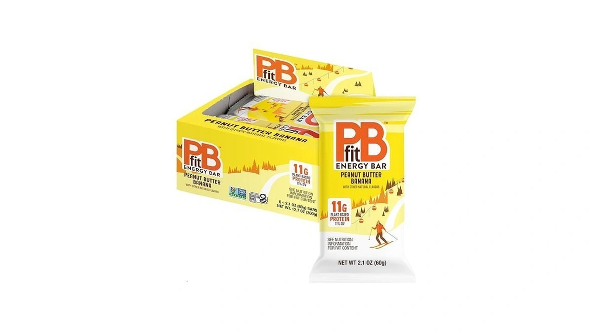 Pbfit Peanut Butter Banana Energy Bars, 11g Protein, 5g Fiber,