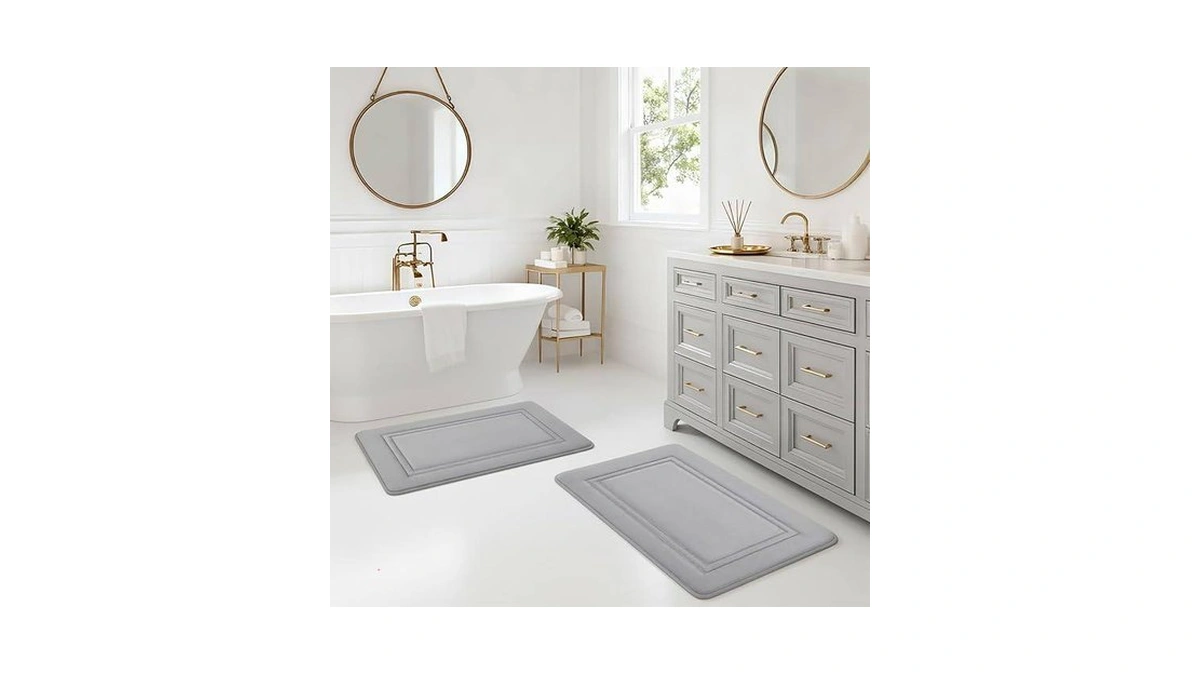 Airsell Bathroom Rugs Set 2 Piece, 20" X 32" +