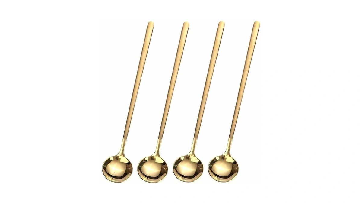 4 Pcs 6.7 Inches Coffee Spoons, Stirring Spoons, Tea Spoons