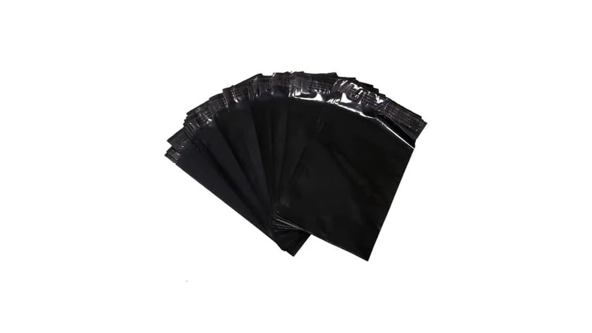Large Black Poly Bags For Shipping [10 Pack] Water Resistant