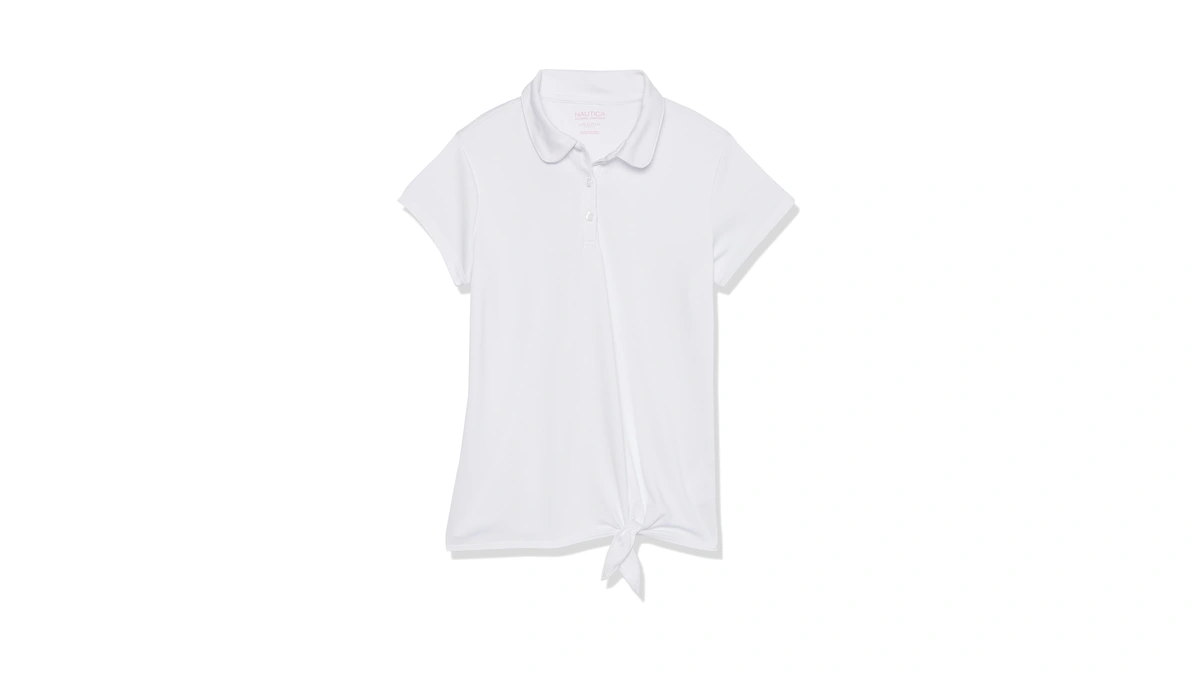 Nautica Girls School Uniform Short Sleeve Per...