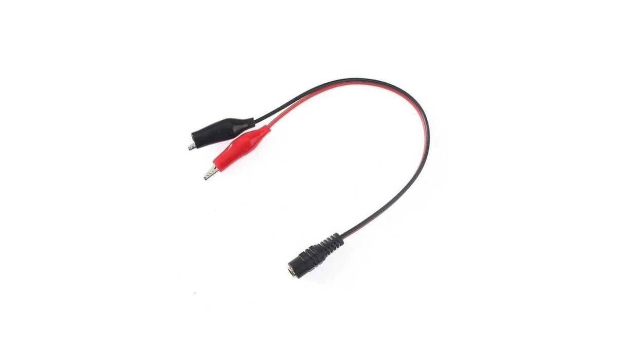Yetaida Alligator Clips With Wires - 25cm 5.5×2.1mm Dc Connector