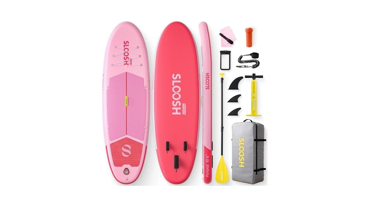 Sloosh Inflatable Stand Up Paddle Board, 10'6" Paddle Boards With
