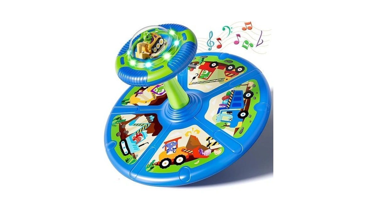 Lehoo Castle Dinosaur Sit And Spin Toys For Toddlers 1-3