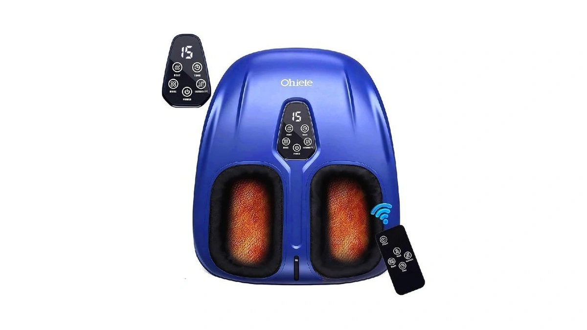 Ohiele Shiatsu Foot Massager With Heat And Remote Control For