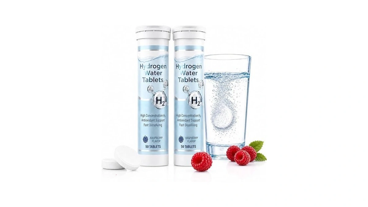 Hydrogen Water Tablets With Magnesium, Raspberry Flavor, 100 Count