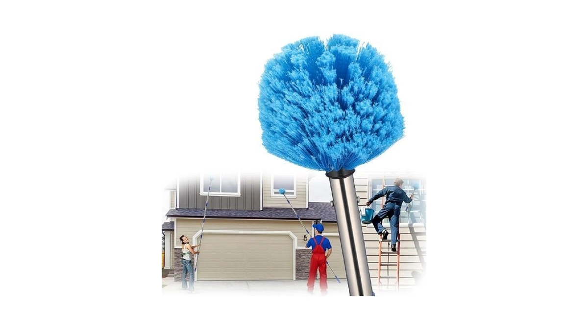 Duster With 6 Ft Extension Pole - Medium Bristle Brush