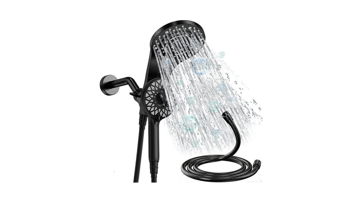 Dual Shower Heads With Handheld Spray Combo, High Pressure 2