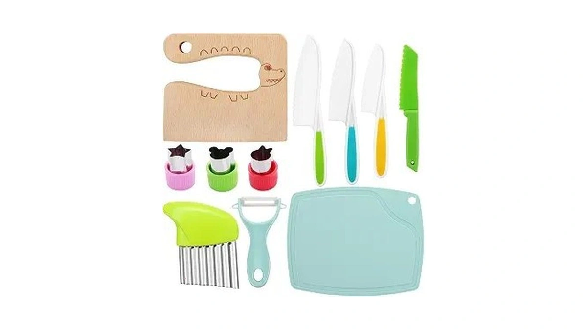 Ccozn 11pcs Kids Knife Set, Toddler Knife Set Kids Safe