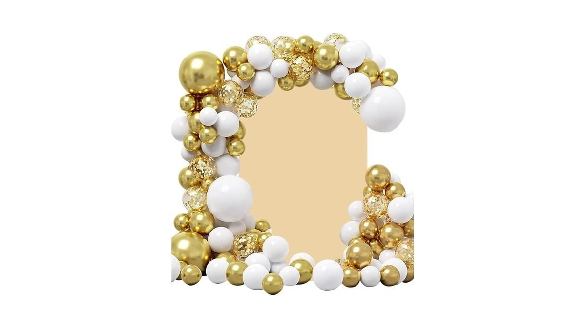 Beige Arch Backdrop Cover 7.2 Ft Spandex Fabric Arch Stand