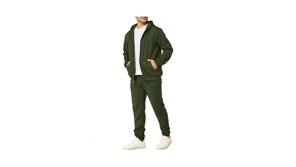 Mens Sweatsuits 2 Piece Casual Full Zip Tracksuits Zip Up
