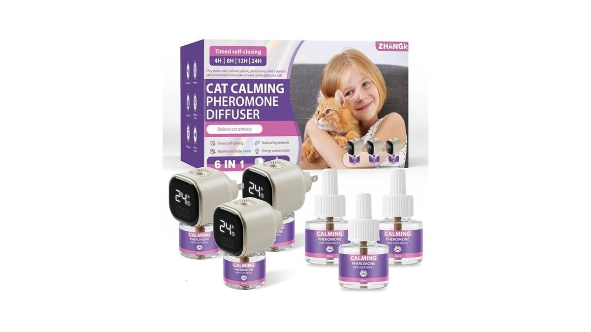 Cat Calming Diffuser Kit With Timer And Memory Adjustable 4/8/12/24h