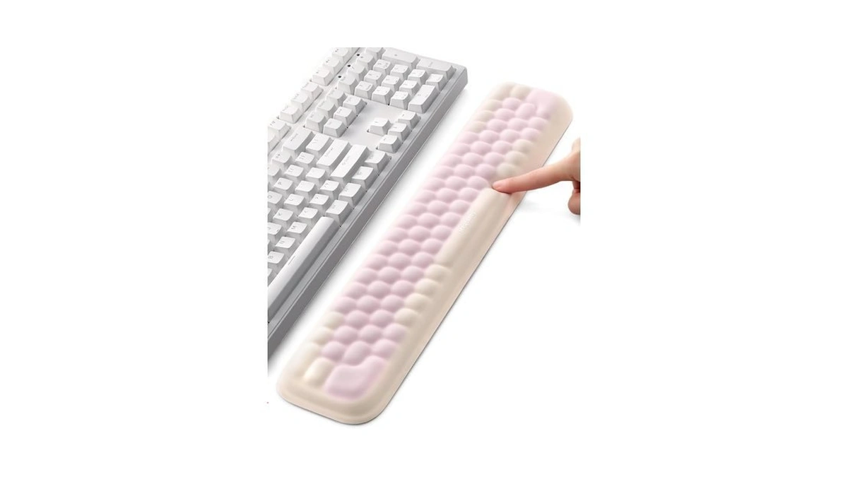 Meatanty Keyboard Wrist Rest, Ergonomic Keypad Support, Soft Memory Foam