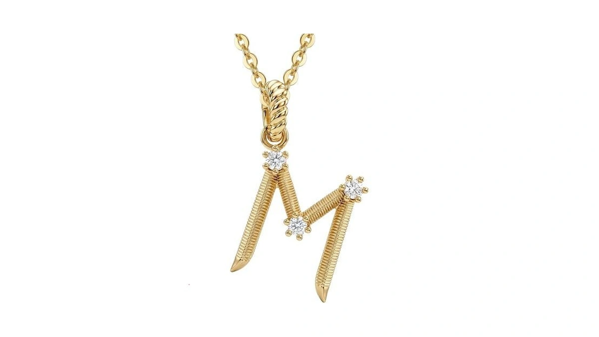 Wearon Initial Necklace For Women, 14k Gold Plated Dainty A-z