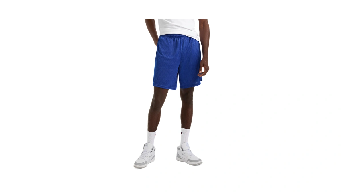 Champion Mens 9" Mesh Short, C Logo Short, Surf The