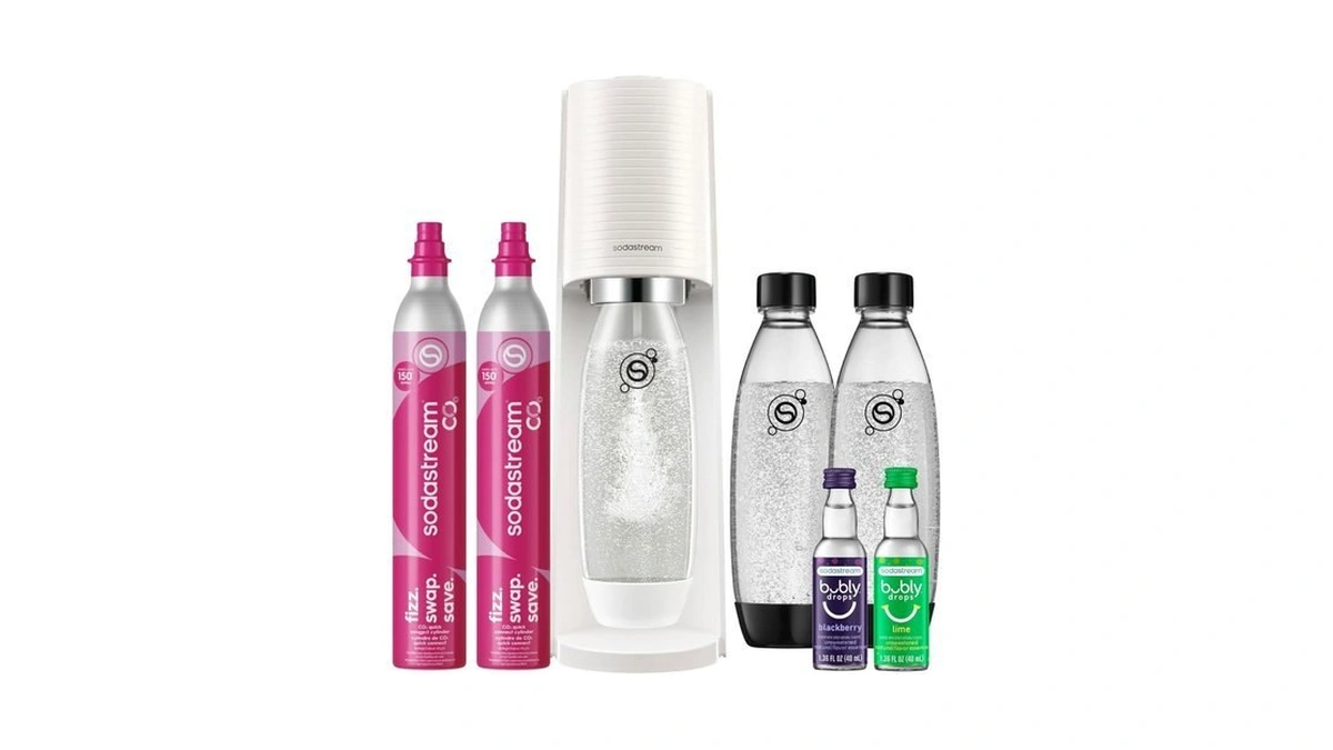 Sodastream Terra Sparkling Water Maker, Value Bundle, Cqc Co2 System,