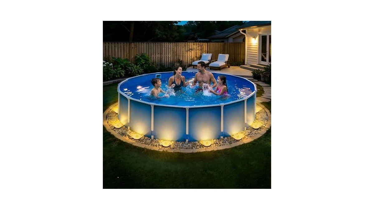 Patiowin 6 Pack Solar Pool Lights For Above Ground Pools