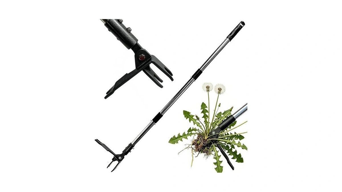Weed Puller Tool, Heavy Duty Stand Up Weeder Tool With