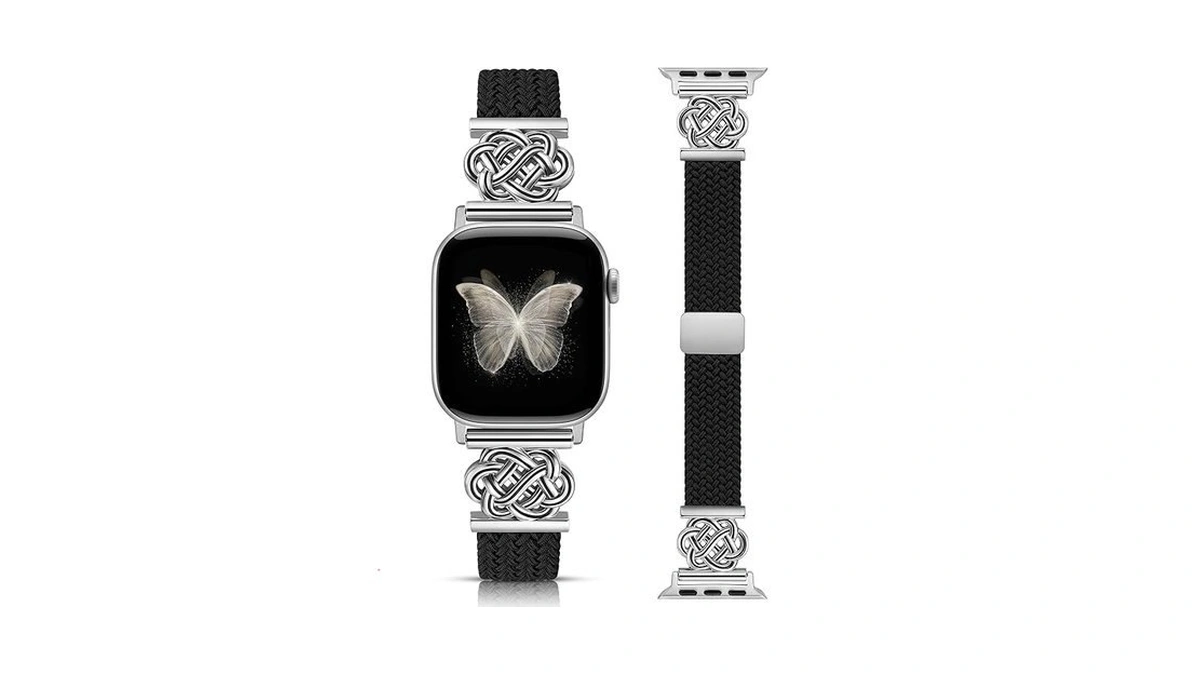 Minyee Slim Braided Stretchy Band Compatible With Apple Watch Bands