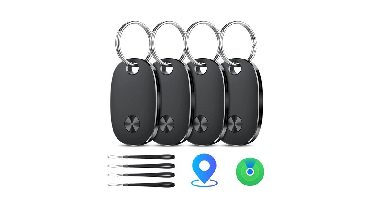 Tracker Tags-4 Pack, Bluetooth Tracker Works With Apple Find My
