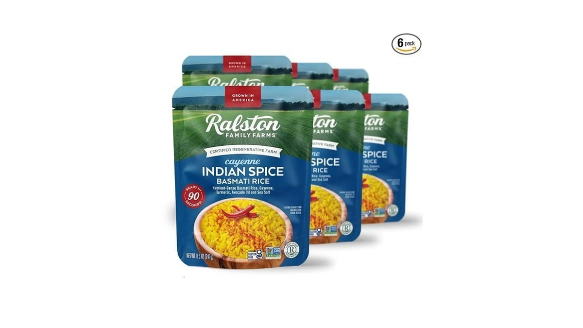 Ralston Family Farms Indian Spice Basmati Ready-to-eat Rice, 90-second Microwave
