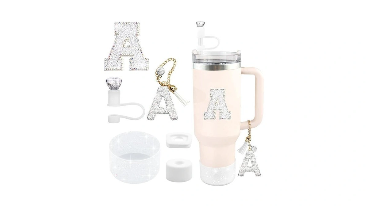 Hpebl 6pcs White For Stanley Cup Accessories Set 30/40 Oz