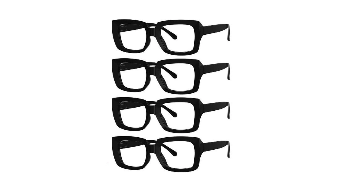 Eyekepper 4 Pack Stylish Reading Glasses Women - Oversized Square