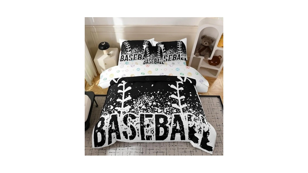 Bodhi Power Baseball Queen Comforter Sets For Boys,kids Baseball Bedding