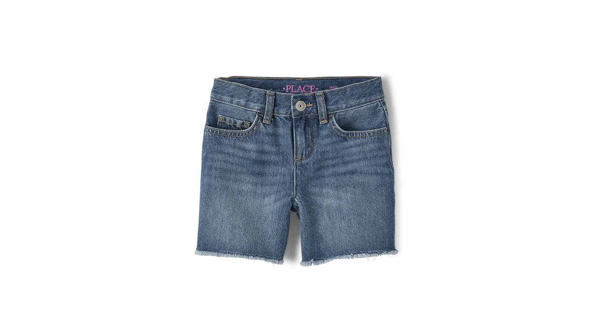 The Children's Place,denim Midi Shorts,azalea Wash,6