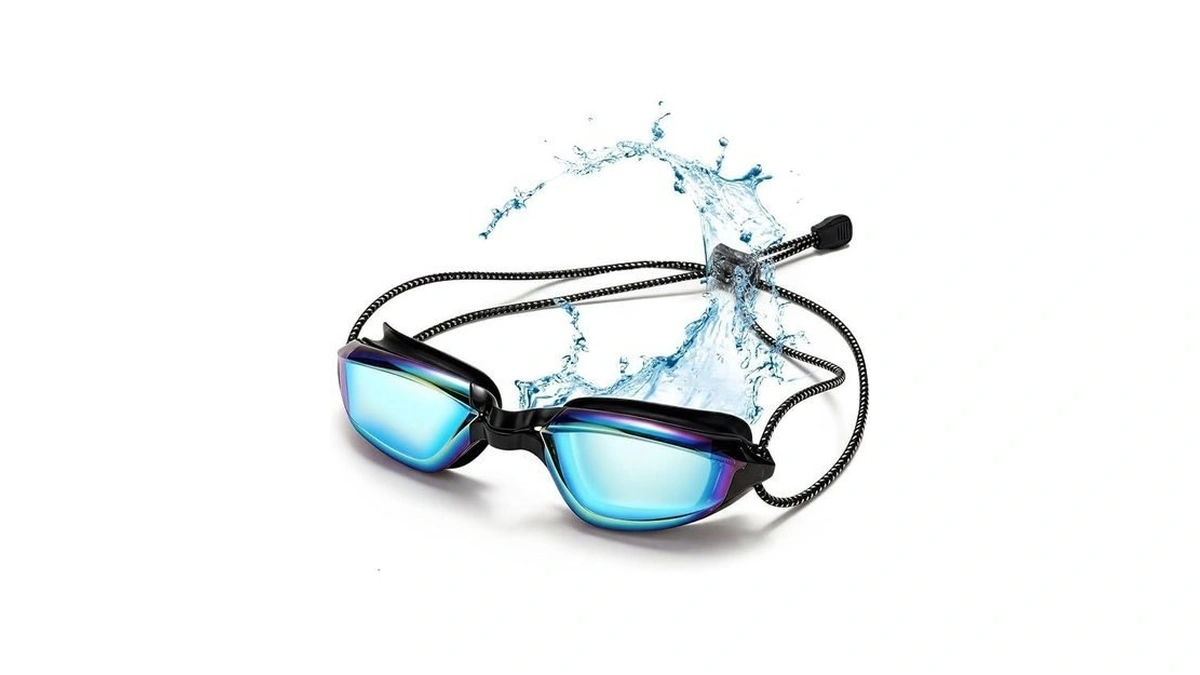 Aegend Swimming Goggles With Adjustable Bungee Strap - No Leak